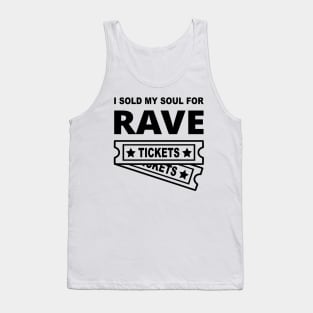 EDM Rave tickets Tank Top